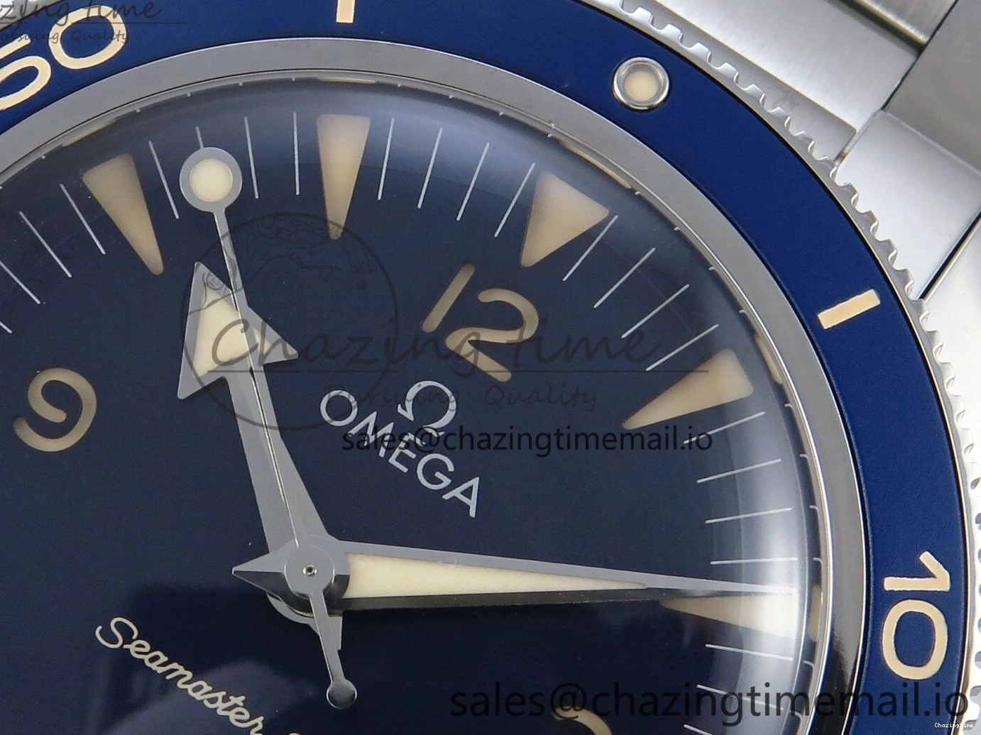 0209 Elegant Seamaster 300 Heritage SS VSF 1:1 Best Edition Blue Dial on SS Bracelet A 7701